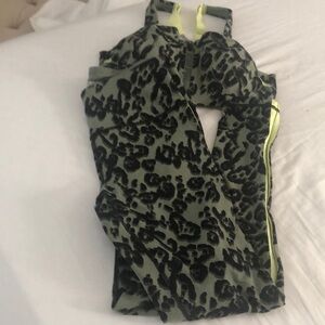 Victoria's Secret Green and Black Camo Performance Tank